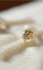 Ivory Cloud Mandarin-Collar Jacket