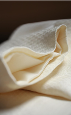Ivory Cloud Mandarin-Collar Jacket