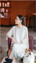 Ivory Arc Collarless Jacket