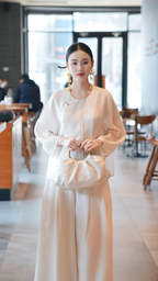 Ivory Arc Collarless Jacket