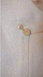 Ivory Arc Collarless Jacket