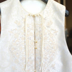 Pearl Knot Scalloped Vest