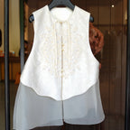 Pearl Knot Scalloped Vest
