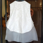Pearl Knot Scalloped Vest