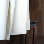 Cloud White Draped Wide-Leg Pants