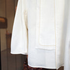 Ivory Arc Collarless Jacket