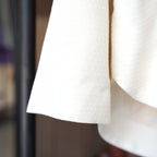 Ivory Cloud Mandarin-Collar Jacket