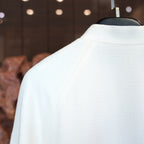 Ivory Cloud Mandarin-Collar Jacket