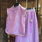 Orchid Knot Top & Pants Set