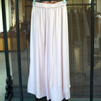 Rosewater Layered Wide-Leg Pants