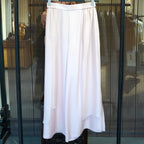 Rosewater Layered Wide-Leg Pants