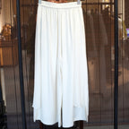 Rosewater Layered Wide-Leg Pants