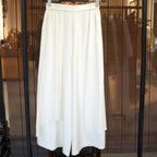 Rosewater Layered Wide-Leg Pants