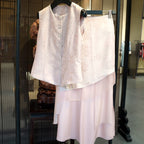 Peony Mist Jacquard Vest