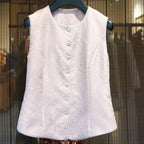 Peony Mist Jacquard Vest