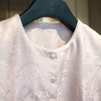 Peony Mist Jacquard Vest