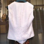 Peony Mist Jacquard Vest