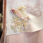 Peony Veil Embroidered Wrap Overskirt