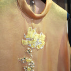 Golden Bloom Embellished Tunic