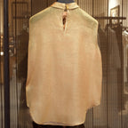 Golden Bloom Embellished Tunic
