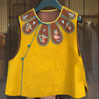 Marigold Petal-Collar Vest