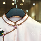 Plum Blossom Mandarin-Collar Blouse