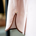 Plum Blossom Mandarin-Collar Blouse