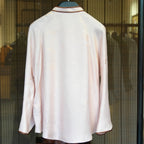 Plum Blossom Mandarin-Collar Blouse
