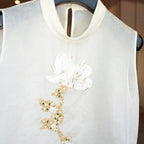 Golden Bloom Embellished Tunic