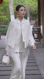 Moon Gate Jacquard Blouse